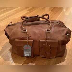 Rawlings Carry-on Leather Duffle Bag - Tan/Cognac